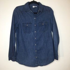 BP long sleeve button down chambray shirt